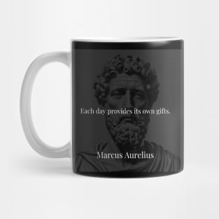 Marcus Aurelius's Revelation: Unwrapping the Gifts of Each Day Mug